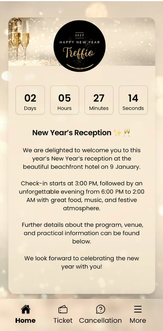 Treffio mobilapp skærmbillede 10