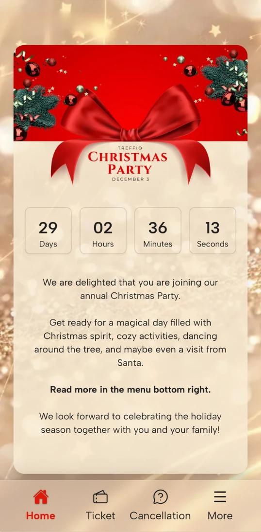 Treffio mobilapp skærmbillede 3