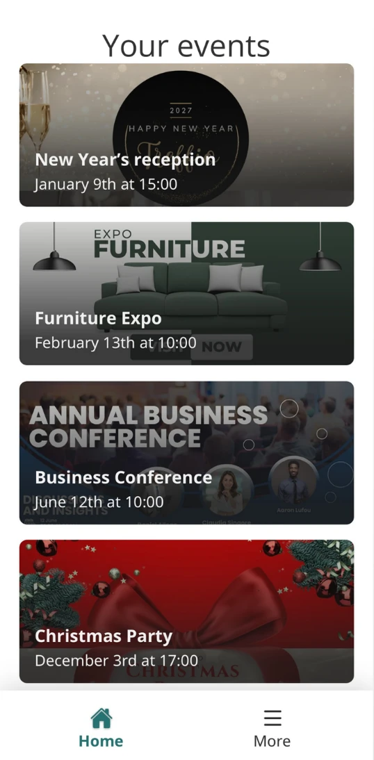 Treffio mobilapp skærmbillede 5